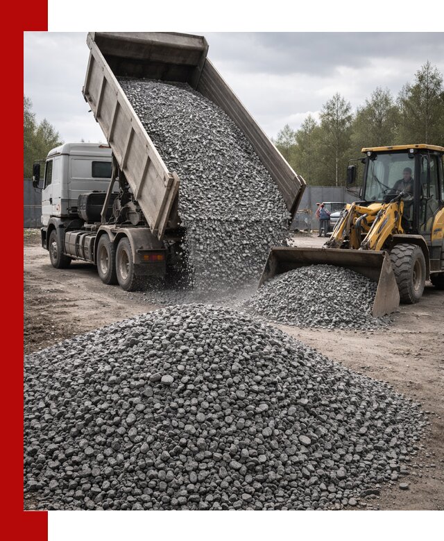 Доставка и продажа щебня гранитного в Волхове