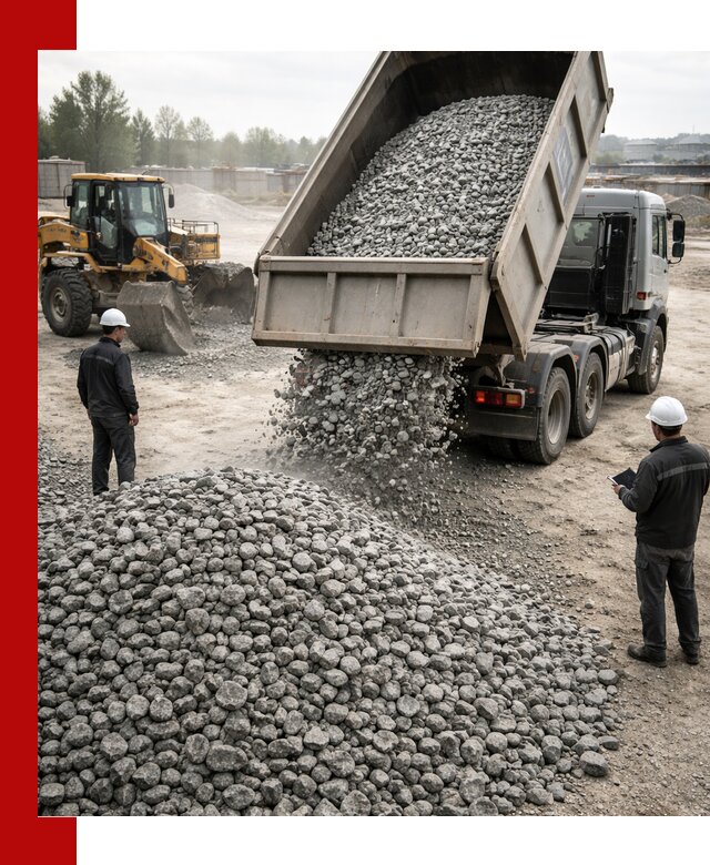 Доставка гранитного щебня фракции 20-40 в Волхове