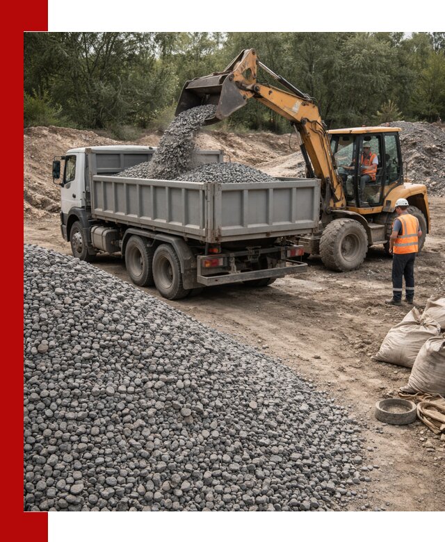 Доставка гравийного щебня в Волхове оптом и в розницу