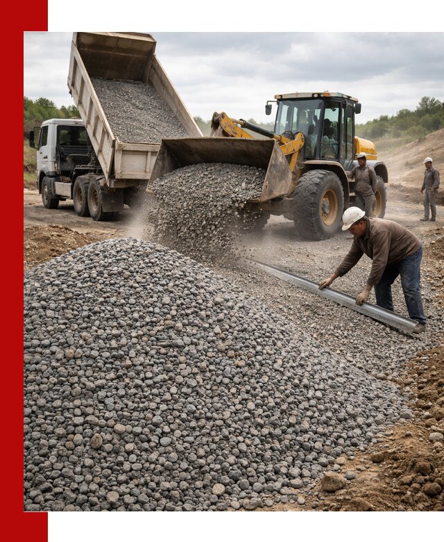 Гравийный щебень фракция 5-20 с доставкой в Волхове