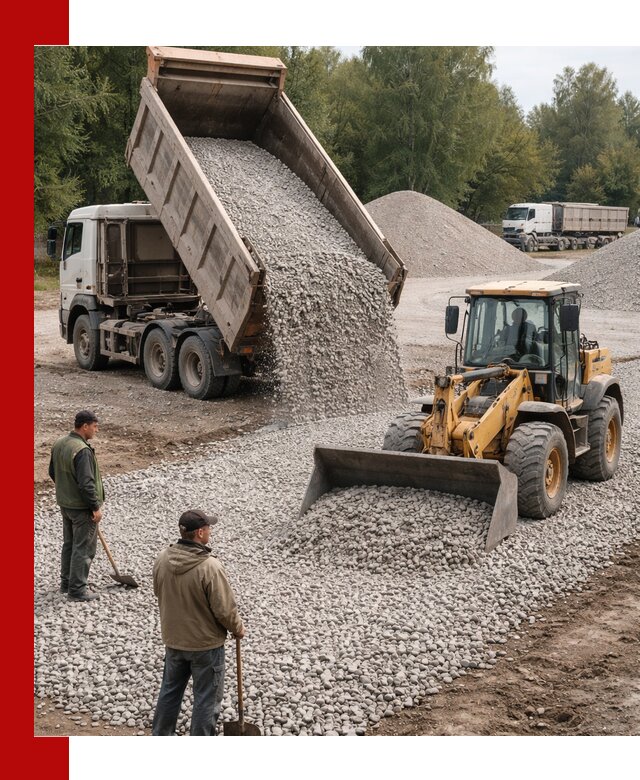 Купить гравийный щебень фракция 20-40 в Волхове с доставкой