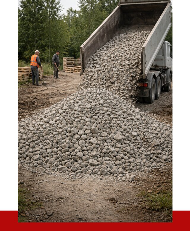 гравийный щебень фракция 70-120 в Волхове от 2565 р. ПРОНЕРУДВлх