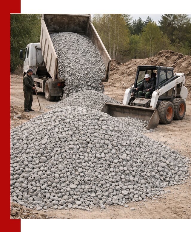 Доставка доломитового щебня в Волхове напрямую от карьера