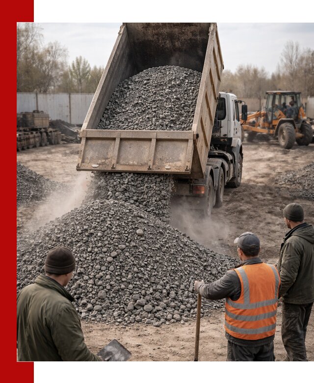 Доставка шлакового щебня в удобные сроки по выгодной цене в Волхове