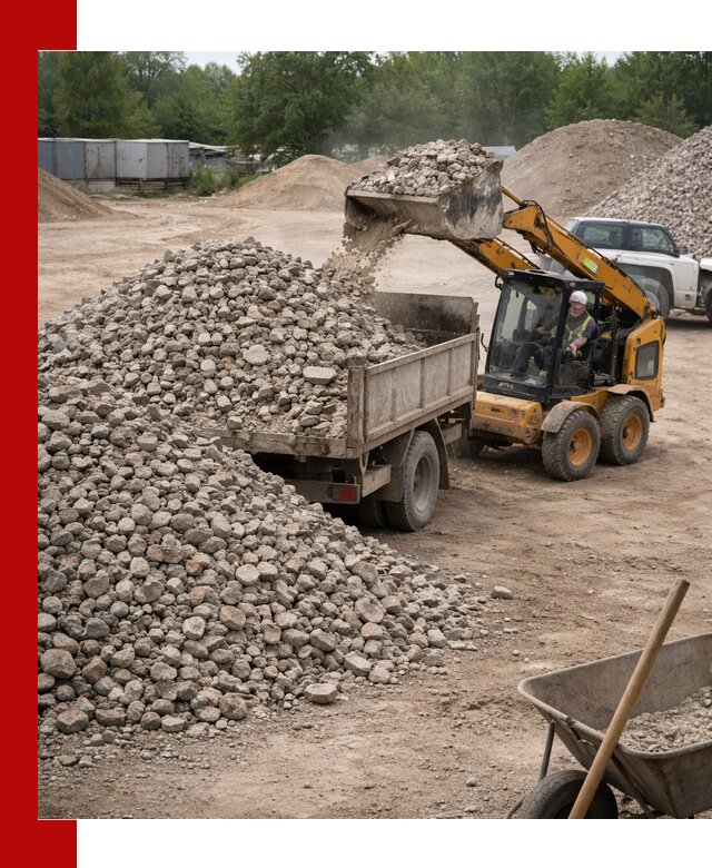 Доставка вторичного щебня в Волхове для строительных работ
