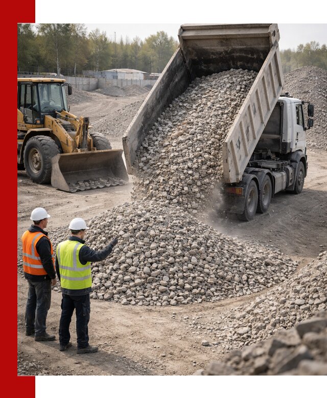 Вторичный щебень фракция 40–70 доставка в Волхове