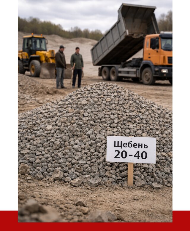 Бетонный щебень фракция 20-40 в Волхове от 2565 р. | ПРОНЕРУДВлх