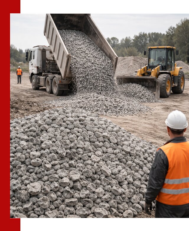 Доставка бетонного щебня фракции 20-40 в Волхове