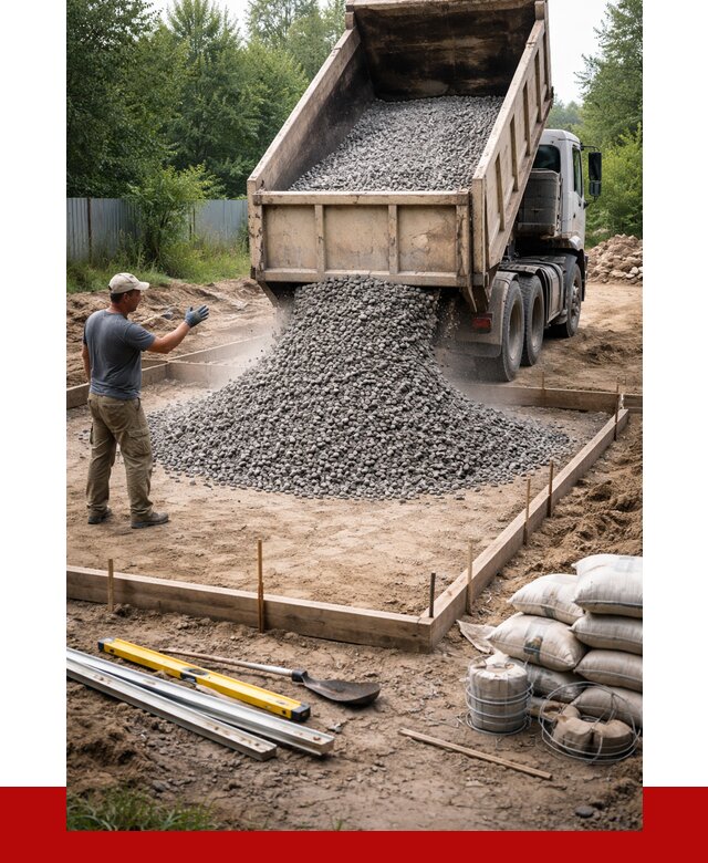 Купить щебень для фундамента в Волхове от 4711 р. | ПРОНЕРУДВлх