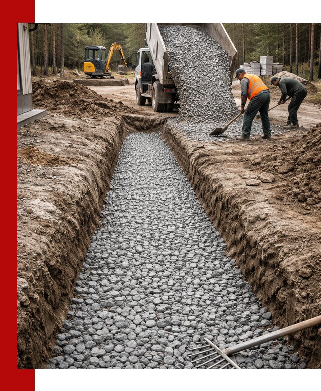 Щебень для дренажа с доставкой в Волхове высокого качества