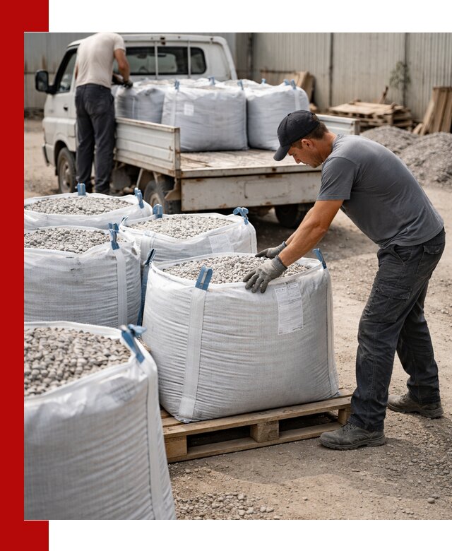 Доставка щебня в мешках по выгодным ценам в Волхове