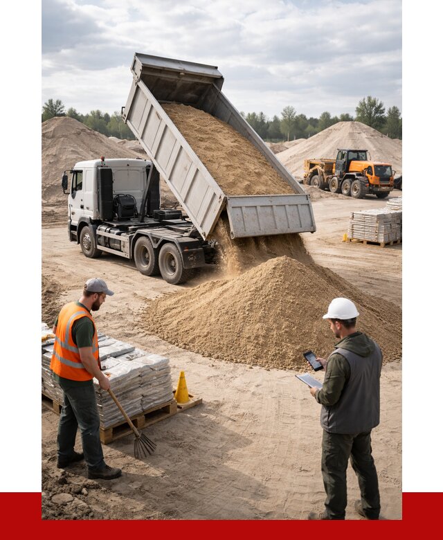 Карьерный песок с доставкой в Волхове от 3768 р. ПРОНЕРУДВлх