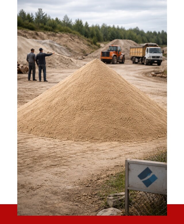 Карьерный песок навалом в Волхове от 1884 р. | ПРОНЕРУДВлх