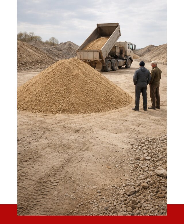 Карьерный песок крупнозернистый в Волхове от 8898 р | ПРОНЕРУДВлх