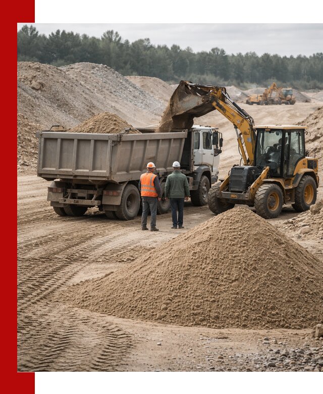 Карьерный среднезернистый песок с доставкой в Волхове