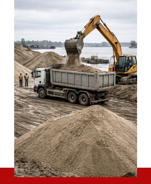 Купить речной песок навалом в Волхове от 1884 р., ПРОНЕРУДВлх