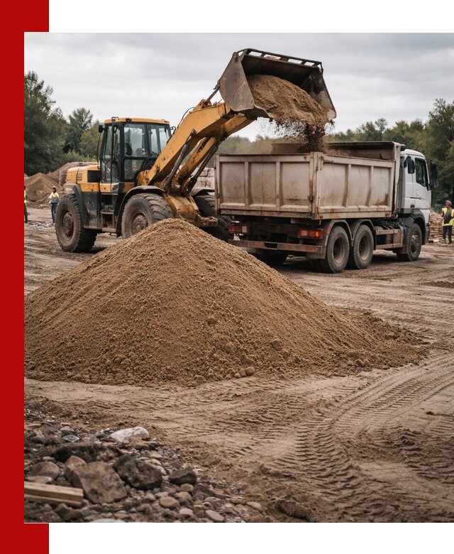 Доставка речного песка навалом в Волхове быстро и выгодно