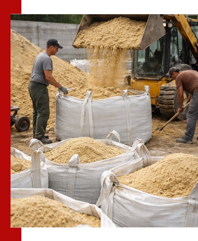 Поставка качественного песка для кладки в Волхове