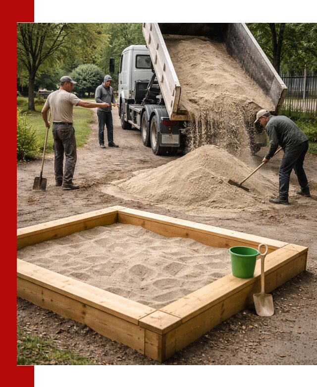 Песок для песочницы с доставкой в Волхове недорого и чистый