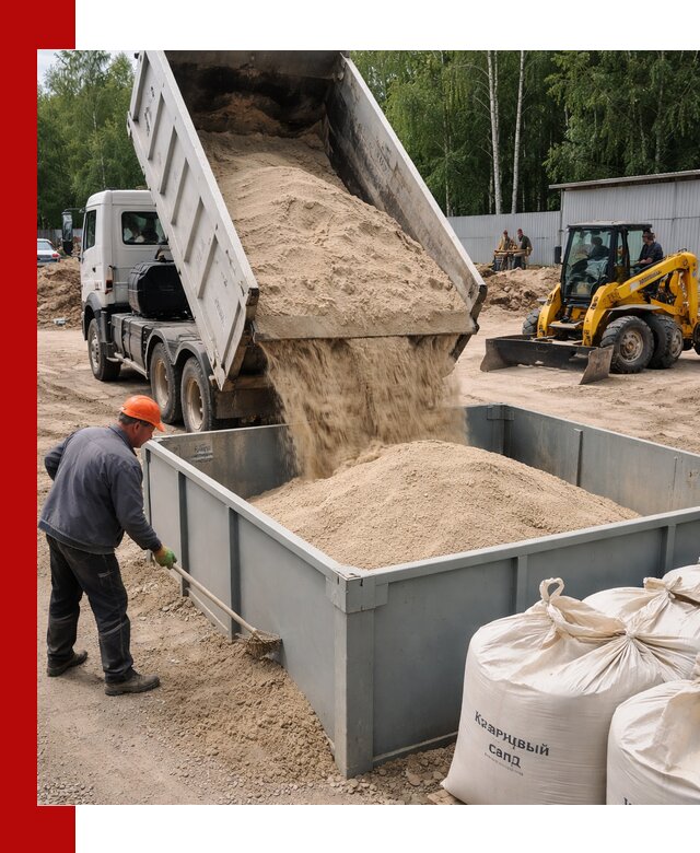 Кварцевый песок для фильтра в Волхове — доставка и качество