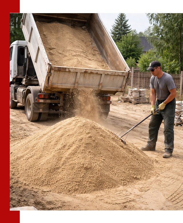 Доставка сухого песка самосвалами в Волхове