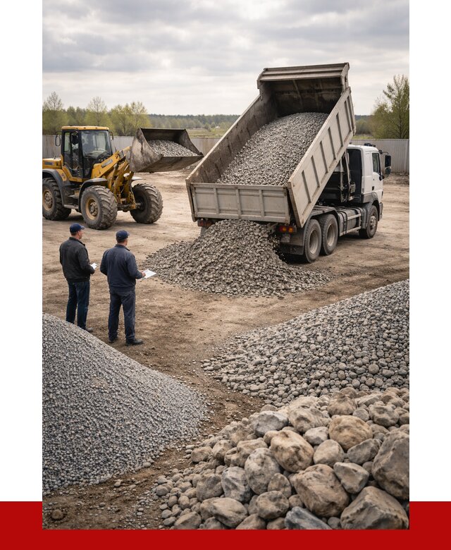 Гравий и камень с доставкой в Волхове от 4397 р. - ПРОНЕРУДВлх