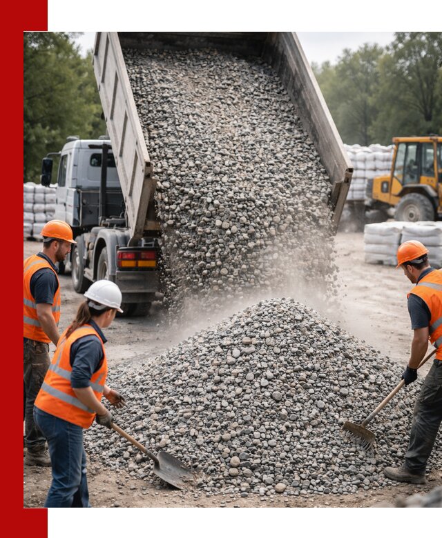 Доставка гравия и камня в Волхове оптом и в розницу