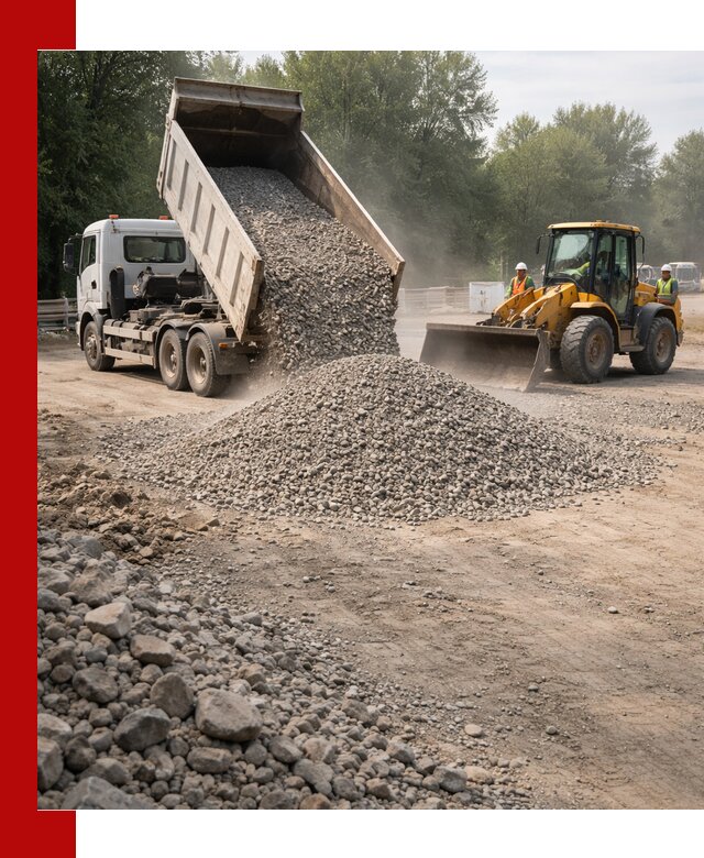 Гравий фракция 5–20 доставка в Волхове оптом и в розницу