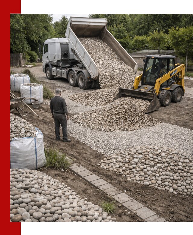 Доставка морской гальки оптом и в розницу в Волхове