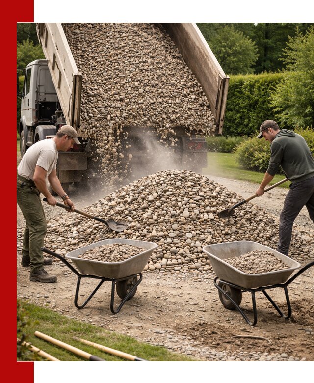 Доставка и продажа декоративной гальки в Волхове