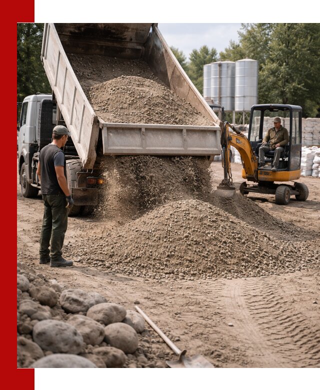 Доставка ПГС С3 в Волхове самосвалами и миксерами
