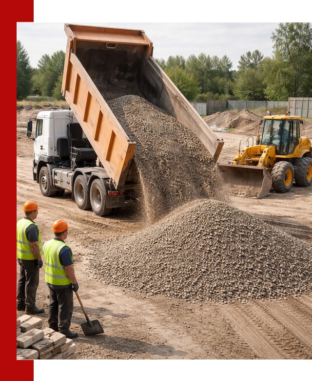 Доставка щебёночно-песчаной смеси ЩПС С7 в Волхове