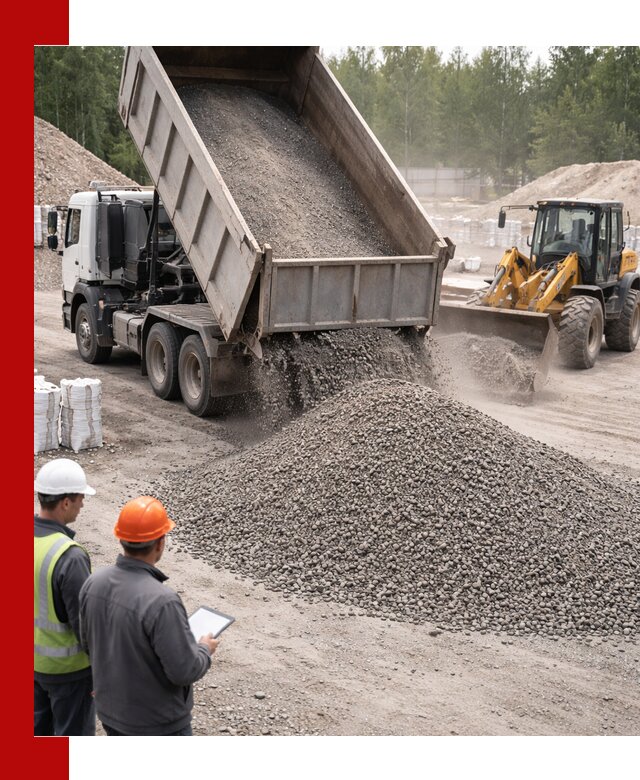 Доставка и продажа гранитного отсева 0-10 в Волхове