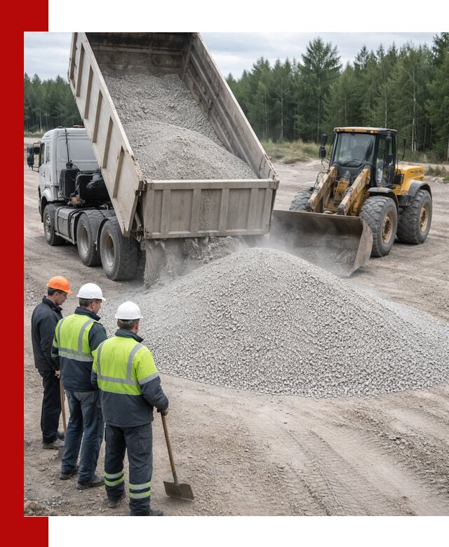Известняковый отсев 0-5 доставка в Волхове быстро и выгодно