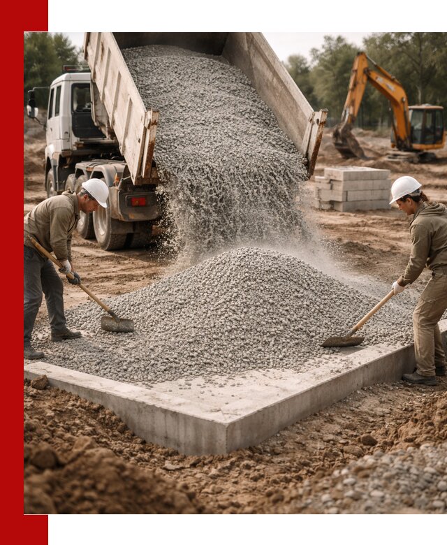 Доставка и продажа отсева для бетона в Волхове