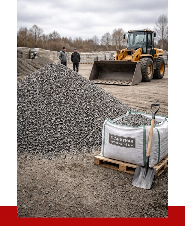 Купить гранитную крошку в Волхове от 5025 р. с доставкой | ПРОНЕРУДВлх