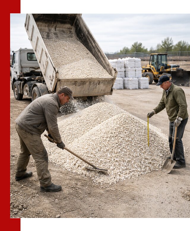 Мраморная крошка с доставкой и разгрузкой в Волхове