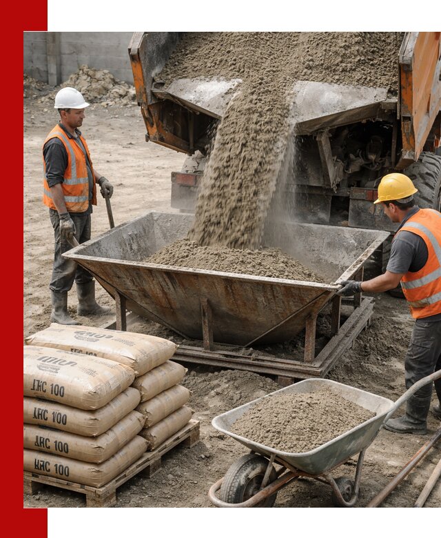 Доставка цементно-песчаной смеси М100 в Волхове