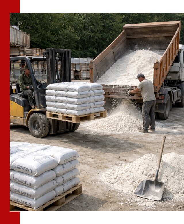 Доставка строительной извести оптом и в розницу в Волхове