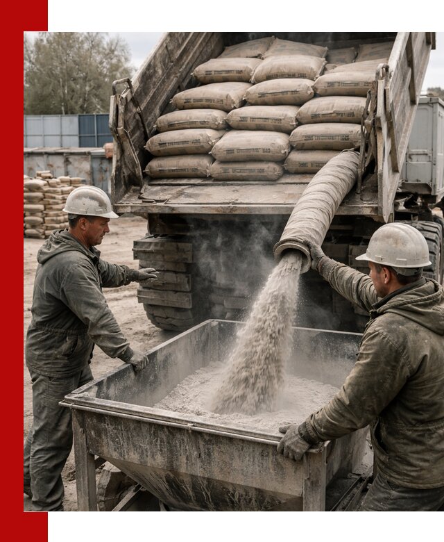 Доставка цемента М400 в Волхове оптом и в розницу