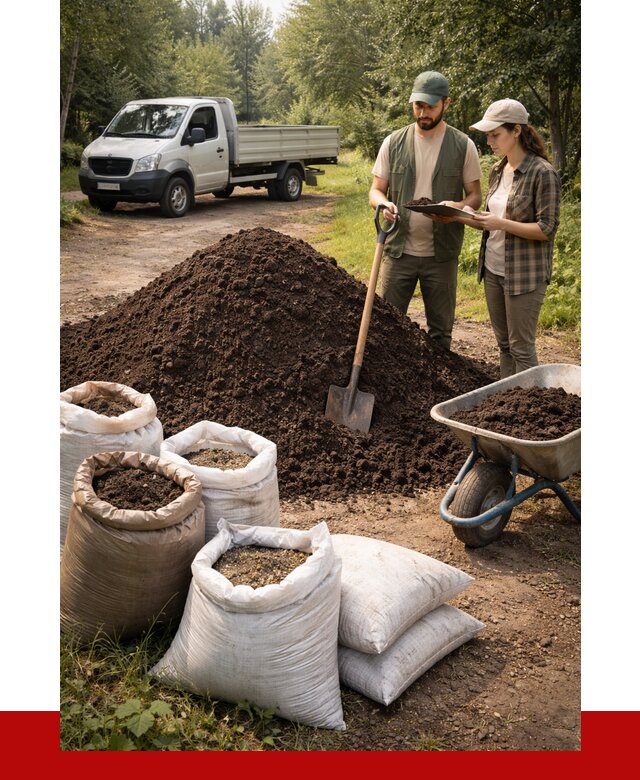 Купить грунт с доставкой в Волхове от 4711 р. за м3 | ПРОНЕРУДВлх