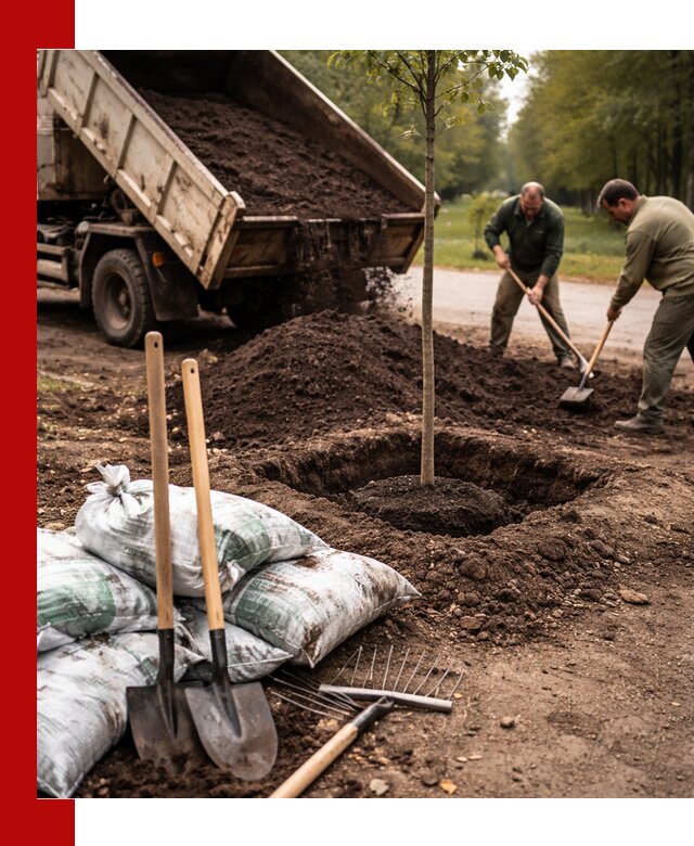 Грунт для посадки деревьев в Волхове — доставка и подготовка почвы