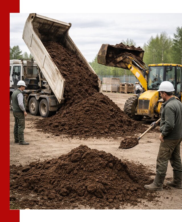 Доставка торфа оптом и в мешках в Волхове