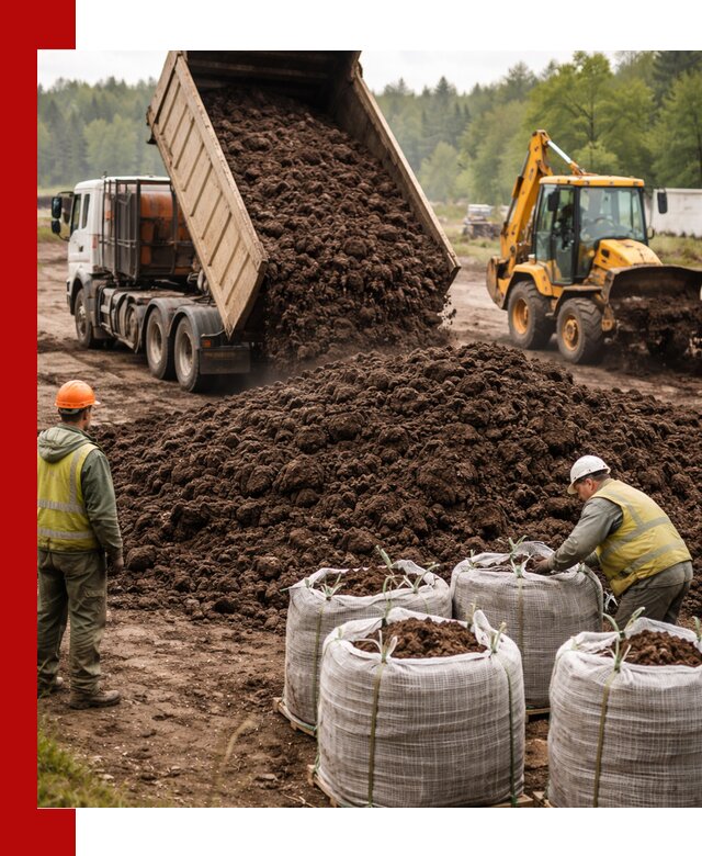 Доставка нейтрального торфа в Волхове оптом и в розницу
