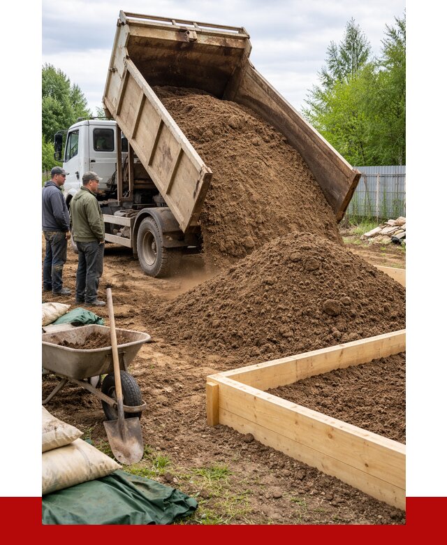 Торфо песчаная смесь в Волхове с доставкой от 1937 р. | ПРОНЕРУДВлх