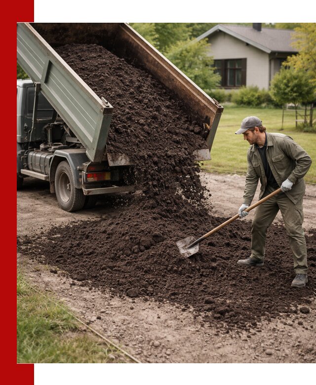 Чернозем для газона с доставкой в Волхове быстро и качественно