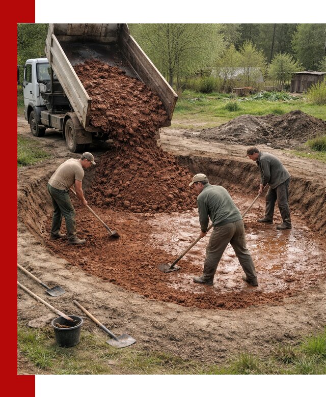 Купить качественную глину для пруда в Волхове