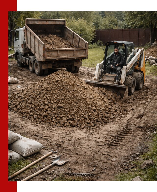 Суглинок для планировки участков в Волхове с доставкой и выгрузкой