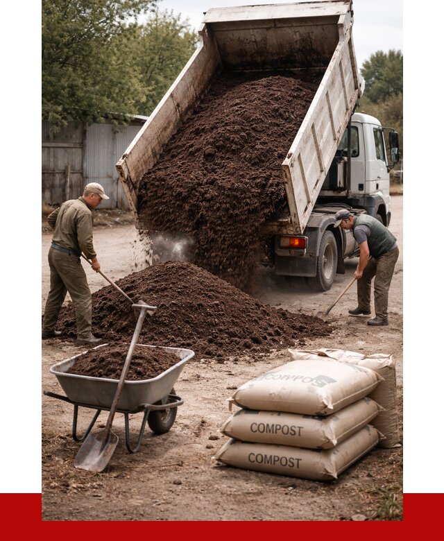 Купить компост в Волхове от 4397 р. за куб с доставкой | ПРОНЕРУДВлх