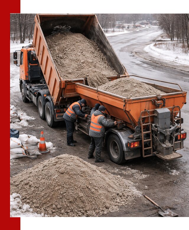 Поставка и вывоз пескосоля в Волхове оптом и в розницу